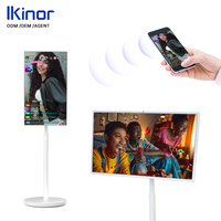 Monitor LCD Portátil Inteligente Android de 27 Pulgadas, Resistente al Agua, Pantalla Táctil, Carga Inalámbrica, Diseño Móvil con Soporte, Full HD 40-75Hz