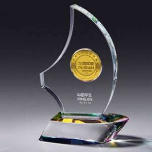 <span class=keywords><strong>ADL</strong></span> Société Événements Pièce D'or Cristal Verre Trophée Récompenses Conception Personnalisée Acrylique Récompenses Avec Mots Et Logo - Product Image 4