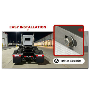 24"x3" <b>Mud</b> <b>Flap</b> Reflector for Semi Truck and Semi Trailer Aluminum Straight Strip with Reflective Tape - Product Image 4