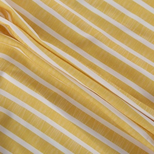 Completo Casual da <span class=keywords><strong>Donna</strong></span> in Cotone e <span class=keywords><strong>Lino</strong></span> a Due Pezzi, Giallo a Righe, Elegante Set da Casa con Camicia a Maniche Lunghe e <span class=keywords><strong>Pantaloni</strong></span> <span class=keywords><strong>Larghi</strong></span> a Vita Alta - Product Image 6