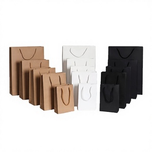 Bolsa de Cartón Pequeña Vertical de 13*19*6cm, Blanca o Negra, Reciclable, Impresa con Serigrafía, 230g/m², Promocional, con Asa - Product Image 2