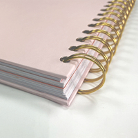 Agenda quotidien personnalisé en spirale avec onglets mensuels, carnet de suivi des objectifs, planificateur de productivité pour le bureau et l'école