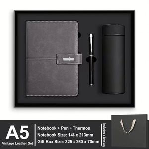Personalized Customized Notebook A5 with Pen Promotional Business Gifts Hardcover Gift Box Set - Product Image 3