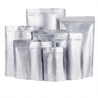 Sachet Doypack en Feuille d'Aluminium Épaissie avec Fermeture Éclair, Sac de Conservation Alimentaire Refermable à Zip, Sac d'Emballage Auto-Scellant