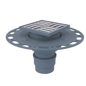 Base de <span class=keywords><strong>douche</strong></span> en XPS avec drain linéaire en acier inoxydable rectangulaire, installation facile - Product Image 3