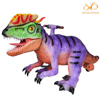 Scooter dinosaure réaliste à monnayeur, batterie plomb-acide 24V20A, pour centre commercial