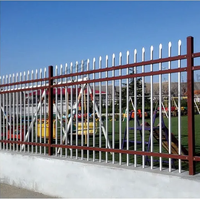Clôture de protection et de séparation en acier galvanisé épaissi antirouille pour pelouse, jardin, villa, cour et balcon