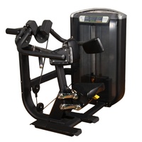 Appareil de musculation professionnel en acier pour presse à épaules assise, entraîneur abdominal réglable à sélection de charge par broche et machine d'extension dorsale