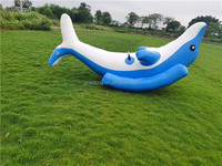 Jouets aquatiques gonflables, dauphin gonflable flottant pour parc aquatique