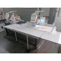 Commerce 1201, petite machine numérique cnc qui peut faire la conception de patchs de couture, machine de broderie de logo utilisée pour l'école, écusson de chandail
