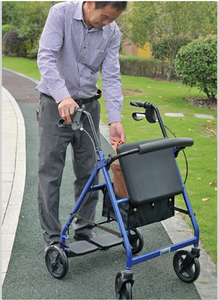 BQ4001A Aluminum Frame Assisted Walking Wheelchair Adult <strong>Disability</strong> <strong>Walker</strong> With Seat Labor Saving Rollator with Basket - Product Image 6