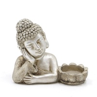 Chine fabricant fait à la main décor à la maison résine bouddhisme statue figurine bouddha bougeoir