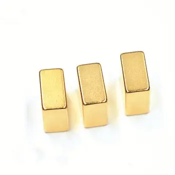 N52 طلاء الذهب <span class=keywords><strong>عالية</strong></span> غاوس النيوديميوم الذهب شريط مغناطيس