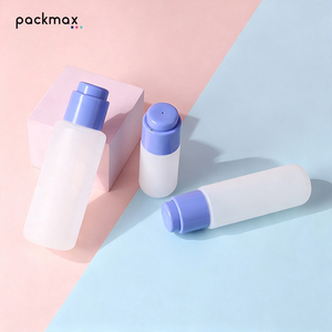 Flacon cosmétique de luxe en PE floqué 24/410 – Bouchon à pression à sortie centrale, pot vide rechargeable pour lotion, sérum et essence - Product Image 6