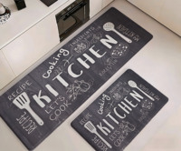 Tapis de Cuisine Ergonomique Anti-Fatigue pour Fourchettes, Conception Épaisse et Rembourrée, Surface Antidérapante et Résistante aux Taches, Soulage la Pression sur les Jambes et le Dos