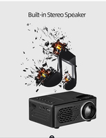 Projecteur Mini Portable de Haute Qualité 814 Résolution HD 1080p Prise en Charge 400 Lumens Projecteur LED