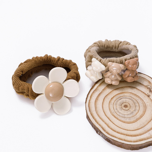 शराबी फूल प्यारा बच्चों Scrunchy बाल संबंधों रस्सी सेट स्टार बच्चों लड़कियों सामान लचीला हेयर रबर बैंड - Product Image 5