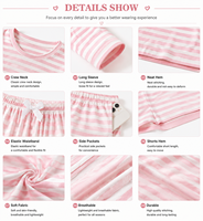 Ensemble de pyjama imprimé pour femmes, vêtements de nuit à manches courtes boutonnées avec short, vêtements de détente décontractés, ensemble de vêtements de maison