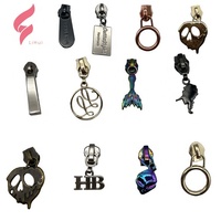 LiHui – Tirettes de fermeture éclair 3D personnalisées de haute qualité, avec logo métallique et nom sur mesure, pour vêtements et sacs à main