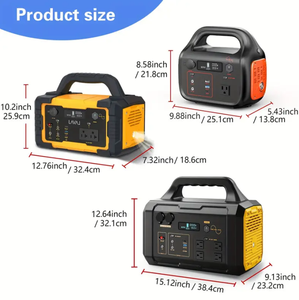 Station d'alimentation portable pour l'extérieur, station d'alimentation portable, batterie au lithium Lifepo4, 1000W, 1024WH, grande capacité - Product Image 2