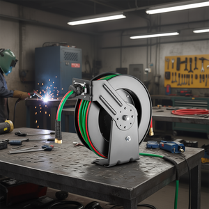 Avvolgitubo Retrattile per Saldatura 1/4 Pollici x 50 Piedi, Grado R, in Gomma per Ossigeno e Acetilene, Accessorio per Attrezzature di Saldatura - Product Image 2