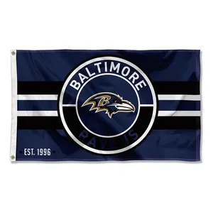 Самый продаваемый флаг Балтимор ворона 3x5 наружный прочный флаг с латунным Кольцом