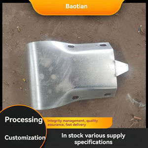 Extrémité de tampon de <span class=keywords><strong>borne</strong></span> en queue de poisson en acier galvanisé pour les zones à fort trafic Rambarde de circulation à faisceau W Barrière de collision Métal durable - Product Image 3