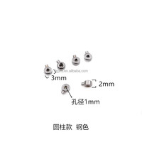 Yüksek Kaliteli 3/3.5mm Paslanmaz Çelik Tel Halat Uç Sıkıştırma Boncukları 18K Altın PVD Kaplama Stoper Boncuklar DIY Takı Yapımı İçin