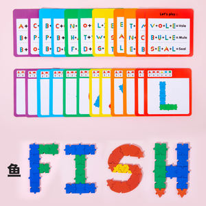 Alphabet personnalisé numéro Jigsaw Puzzle <span class=keywords><strong>logique</strong></span> pensée jouet bricolage jeu d'association apprentissage éducation Puzzles pour enfants garçons filles - Product Image 4
