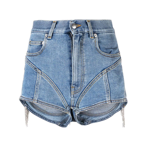 Mini <span class=keywords><strong>short</strong></span> <span class=keywords><strong>en</strong></span> <span class=keywords><strong>jean</strong></span> perlé pour femme, cristal, diamant <span class=keywords><strong>de</strong></span> luxe personnalisé, haute qualité, mode, été, <span class=keywords><strong>short</strong></span> <span class=keywords><strong>en</strong></span> <span class=keywords><strong>jean</strong></span> pour femme - Product Image 2