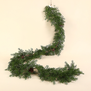 Plantas Artificiales de Ciprés de Aspecto Realista para Decoración Navideña, Guirnaldas Elegantes para el Hogar - Product Image 6