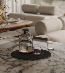 Cuisine Moderne Personnalisée en Bois Massif Style Luxe avec Accents en Marbre, Appareils Intégrés, Espace de Vie Élégant - Product Image 5