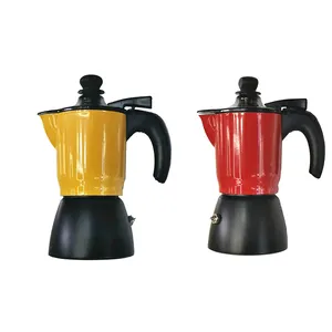 Mocha espresso makinesi basın alüminyum Mini açık kahve makinesi