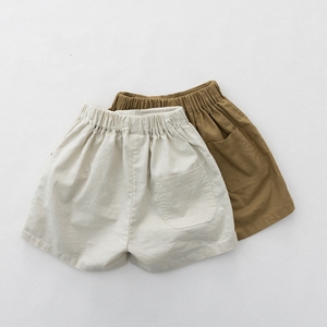 Shorts d'été 2026 en coton et <span class=keywords><strong>lin</strong></span> unis pour enfants – Vente en gros - Product Image 2