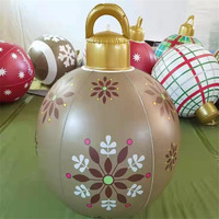 Boules de Noël gonflables géantes en PVC Offre Spéciale Grand ornement gonflable de Noël en plein air Boule de Noël