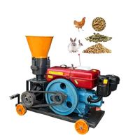 Machine à granulés d'aliments pour animaux Diesel, presse à granulés pour volailles, bétail, porcs, granulateur d'aliments pour poulets, équipement agricole