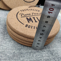 Sous-plats ronds classiques en liège de 7,5 pouces, résistants à la chaleur, pour comptoir de cuisine et table à manger, protège-plats chauds, casseroles et poêles