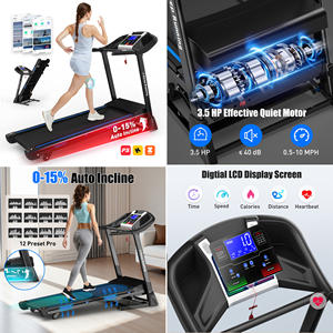 Nouveau tapis de course mécanique électrique semi-commercial multifonction unisexe pliable inclinable intelligent pour la maison - Product Image 4