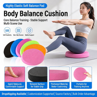 Tapis d'équilibre ovale antidérapant en TPE pour le yoga, la physiothérapie et la récupération dynamique