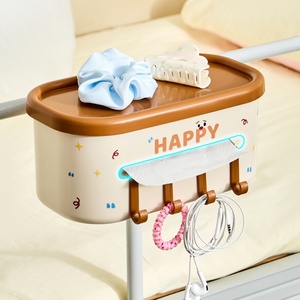 Cartoon Office Dormitory Bedside <b>Corner</b> Shelves Top Hanging Storage Organizer Holder Shelf <b>Basket</b> Bedside Hanging <b>Basket</b> - Product Image 1