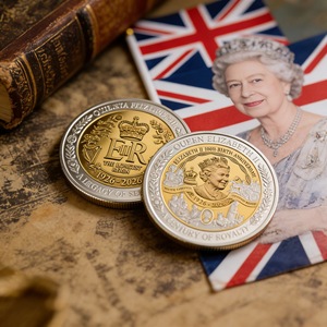 Moneda Conmemorativa Chapada en Oro del 100 Aniversario de la Reina Isabel <span class=keywords><strong>II</strong></span>, Recuerdo Coleccionable Real del Reino Unido, Venta al Por Mayor - Product Image 2