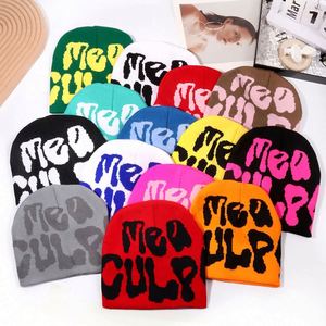 Bonnet Jacquard Y2K pour Hommes et Femmes, Style Hip Hop pour Festivals en Plein Air, Bonnets Personnalisables avec Broderie - Product Image 1