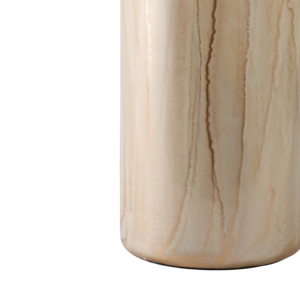 Vaso cilindrico in vetro con dettagli in cristallo per decorazioni da tavolo per casa e ufficio, tocco glamour. - Product Image 5