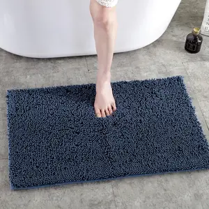 定制印花设计超细纤维防滑浴室地板垫地毯套装地板门浴垫