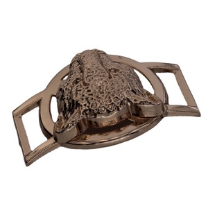 Hebilla metálica con cabeza de leopardo para bolsos y ropa, cierre decorativo duradero - Product Image 4