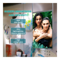 32 43 Zoll Semi-Outdoor-LCD-Schaufensterbildschirm, doppelseitig, 3000 Nits, hochtemperaturbeständiger Werbebildschirm