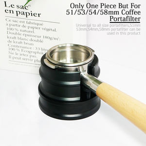 Fábrica China 1 Uds Cafe Accesorios Pressa Caffe molinillo tolvas 54MM ESTACIÓN DE apisonamiento juego de café 51MM 58MM soporte de manipulación - Product Image 3