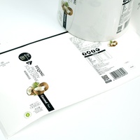 Étiquette de boisson adhésive biodégradable personnalisée, étiquette écologique, impression OEM, autocollant alimentaire pour bouteille de jus