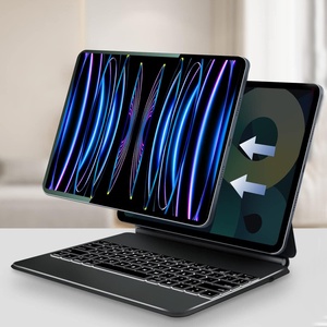 لوحة مفاتيح مزودة بإضاءة خلفية لاسلكية ولوحة تتبع مغناطيسية ولوحة مفاتيح بشعار مخصص لغة آيباد برو 11 2018 2020 2021 2022 Air4 لوحة مفاتيح سحرية الجيل الخامس - Product Image 1