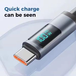 1M 2M Digital Display 100W <b>USB</b> C Fast <b>Charging</b> <b>Cable</b> Type C to Type C Fully Compatible Data <b>Cable</b> for Laptop Mobile Phone - Product Image 5